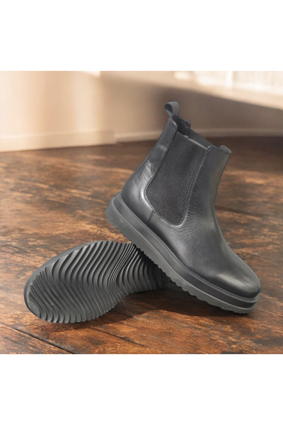 VİVA SHOES 100% Genuine Leather Eva Sole Chealsea Men's Boots