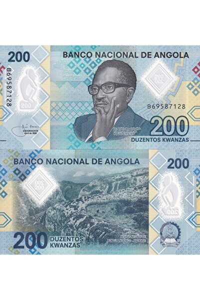 emir koleksiyon coin & paper collection Angola 2020 Yılı 200 Kwanzas Polimer ...