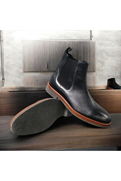 VİVA SHOES 100% Genuine Leather Eva Sole Chealse Men's Boots