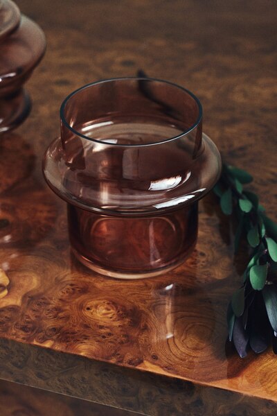 H&M Katlı Geniş Cam Vazo