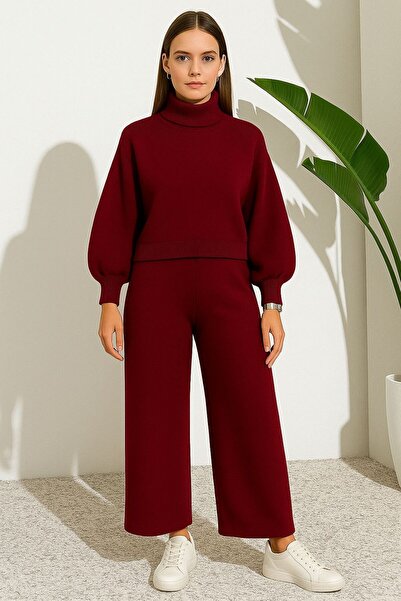 MAY MARA 2-piece fisherman collar knitwear set