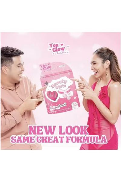 You Glow babe Beauty White 4 in 1 Glutathione Food Supplement,30 Capsules