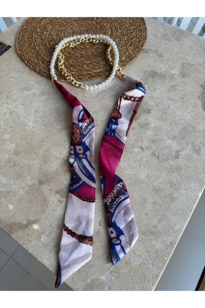 bijux by mrv قلادة من اللؤلؤ باللون الفوشيا