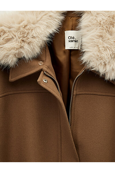 Koton Яке с цип и подвижен яка от изкуствена кожа