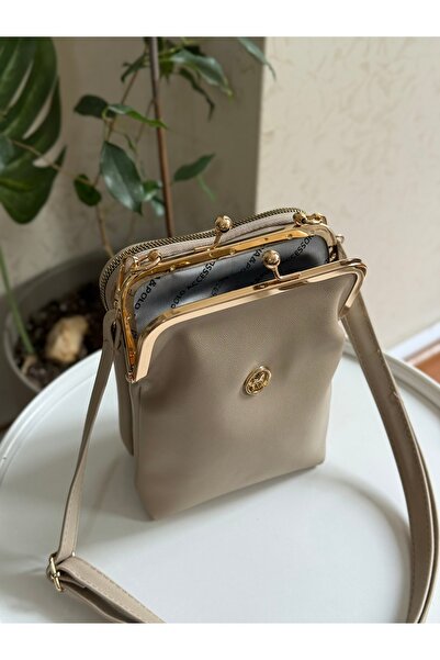 Bagnest Clip-On Three-Eye Faux Leather Women's Shoulder Bag