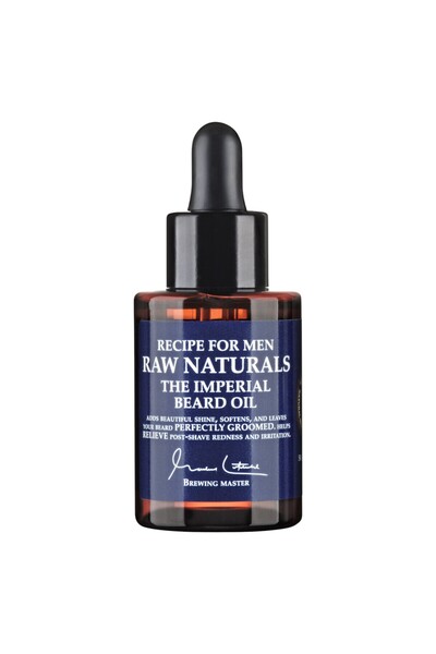 Raw Naturals Ulei de barbă The Imperial, 100% vegan, Netezește și catifelează...