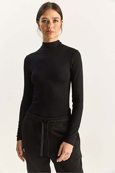 Bianco Lucci Women's Ultra Soft Half Turtleneck Blouse 140 60283829