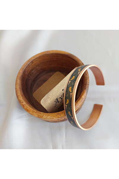 aytens Handmade Copper Bracelet |   Ethnic Patterned Uv Printing |   Unisex Design