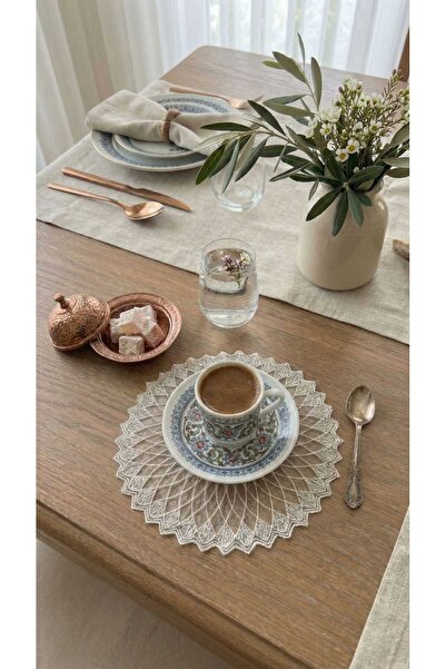 Findify Store 6 Pieces Presentation Napkins, Cocktail Napkins, Coffee Side Presentation Napkins, Presentation Holder, Coasters 16 cm