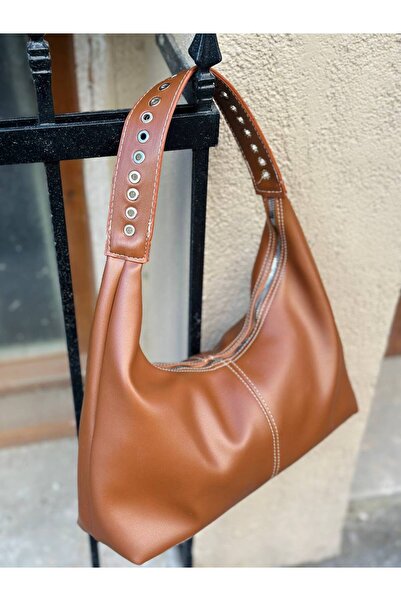 SHIKIRTI Geantă de umăr pentru femei cu detaliu de mâner cu puncte