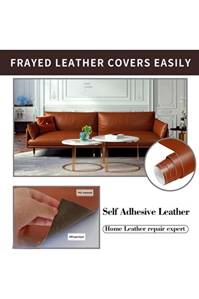 MaffStuff Self-adhesive Eco-leather Foil 50x138cm Light Brown 📦