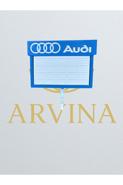Arvina Atelier Audi 3D Wall Keychain Hanger and Mini Garage Stand |   Decorative Key Holder – Arvina