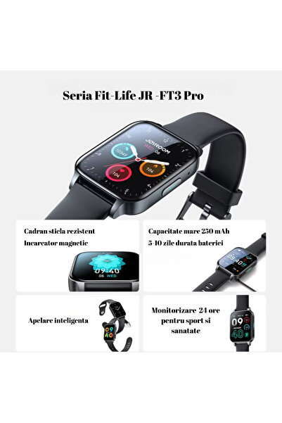 Joyroom Fit-Life JR-FT3 Pro smartwatch, Bluetooth 5.1, IP68 Water and dust resistant, Screen 1.83