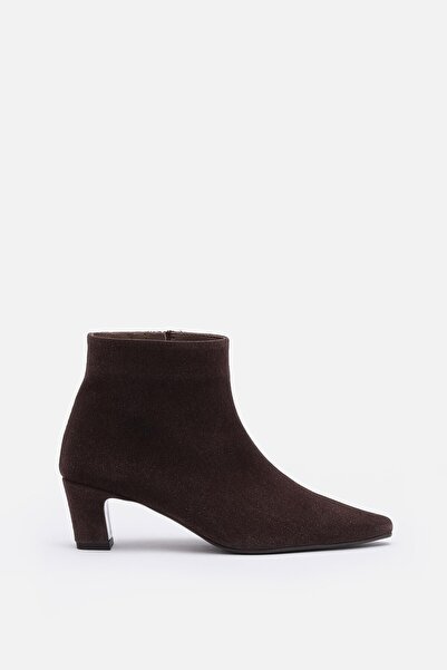 Bestyle Lorra Women's Bitter Brown 100% Real Leather Pointed Toe Boots