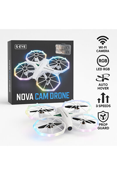 s-Eye Nova Cam Drone, RGB LED, Wi-Fi Camera, 3 Speeds, 2.4 GHz