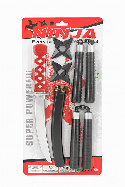 OEM Set Ninja pentru copii – Sabie, Nunchaku și Stele Ninja – 44x22 cm