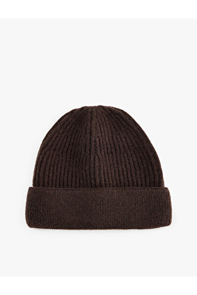 Koton Basic Corded Fabric Beret