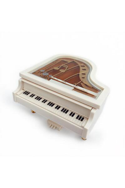 luminastar Piano-shaped music box with key