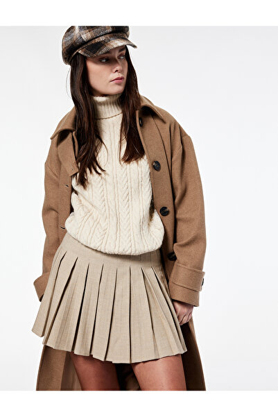 Koton X Şahika Ercümen - Πλισέ Μίνι Φούστα