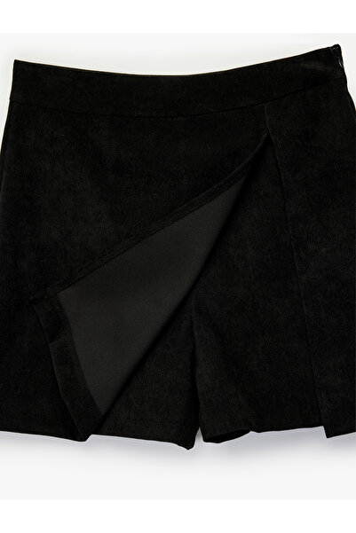 Koton Standard Waist Mini Shorts Skirt with Slit Detail