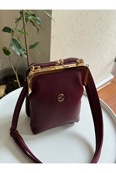 Bagnest Clip-On Three-Eye Faux Leather Women's Shoulder Bag