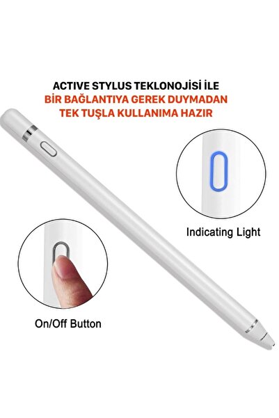 RADOON Tüm Cihazlara Uyumlu 2. Nesil Hassas Yazı Çizim Tablet ve Telefon Kalemi