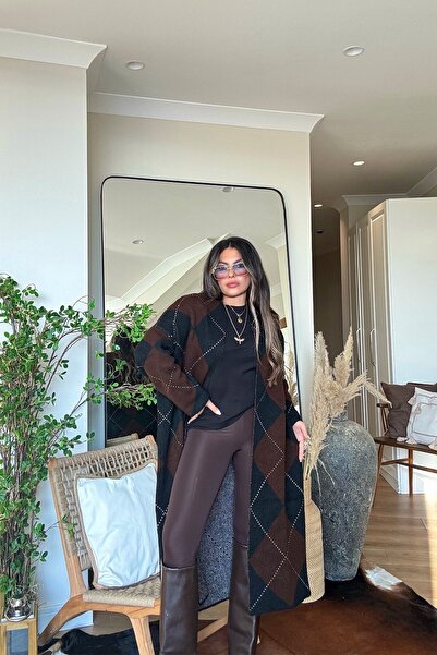 Sohotique By P Baklava Long Cardigan Bitter Brown