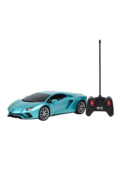 OEM Mașină sport radiocomandă turcoaz – Jucărie pentru copii cu 3+ reflexe, s...