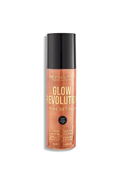 MAKEUP REVOLUTION , Glow Revolution, Vegan, Illuminating, Spray, For Face & B...