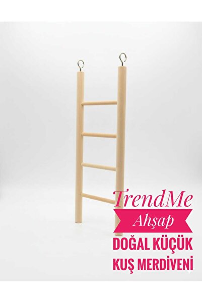 UniqBirdToys TrendMe Renksiz Ahşap Kuş Tırmanma Merdiveni