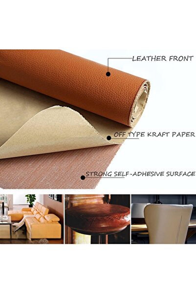 MaffStuff Self-adhesive Eco-leather Foil 50x138cm Light Brown 📦