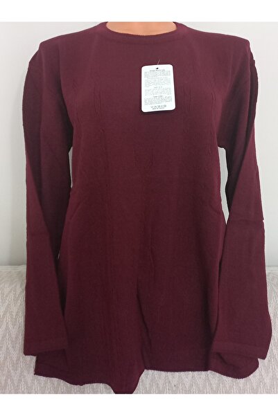 Anne Er Clothing Knitwear Sweater Long-Sleeve Crew Neck Long-Sleeve Maroon