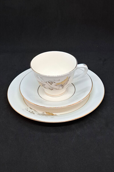 Norway Vintage Figgo Flint Coffee/Tea Cup and Saucer 3 Pieces 150 ml