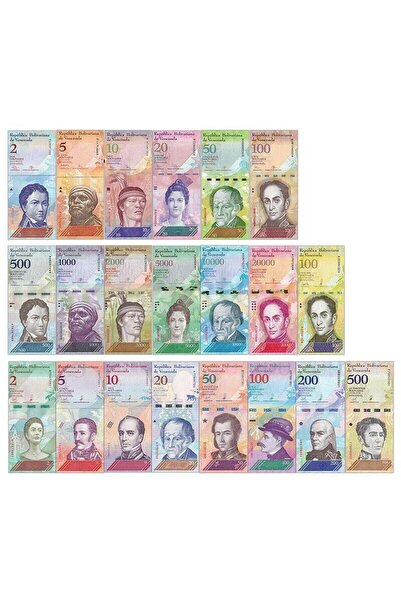 emir koleksiyon coin & paper collection Venezuela 21 Farklı Tedavül Orjinal K...