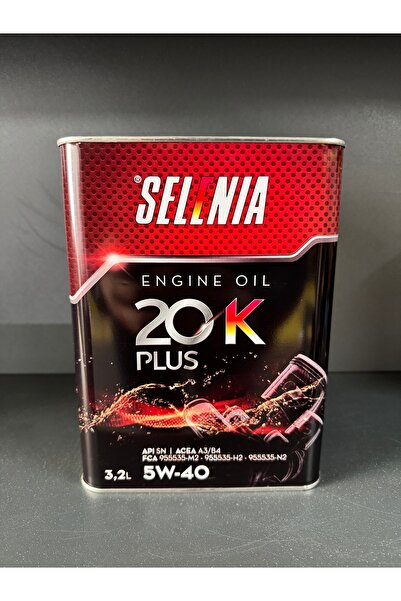 Petronas Selenia 20 K Plus 5W 40 Tam Sentetik Motor Yağı 3,2 L-Benzin