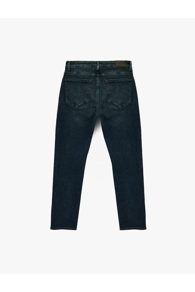 Koton Τζιν παντελόνι με κανονική μέση βαμβακερή ίσια εφαρμογή - Mark Jean