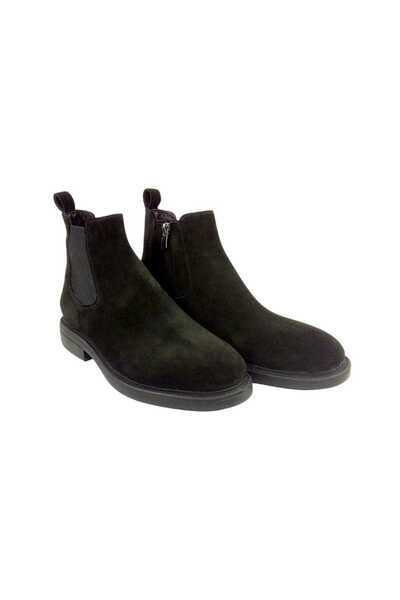 Oneka Shoes Men's Casual Chelsea Boots Black Suede 420525Cs215345