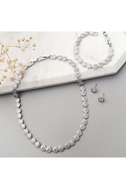 MOONGLOW ACCESSORIES Set colier, bratara si cercei Ophelia