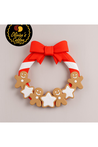 Genel Markalar Yılbaşı Süsü - Olivian's Kurabiye Adamlar Kapı Süsü