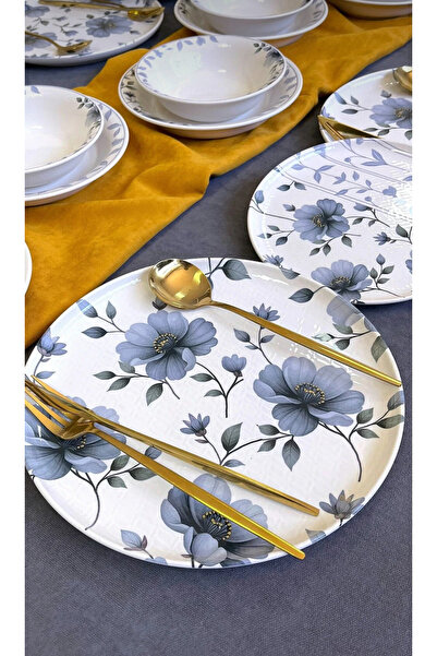 AENLINE HOME Zarafetin ve Şıklığın Buluşması 24 Parça 6 Kişilik Yemek Takımı