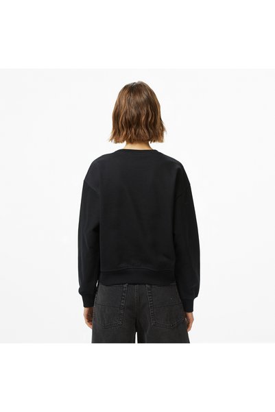 Calvin Klein Monologo French Terry Women's Black Sweatshirt
