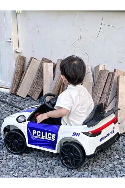 Police Electric police car for children between 2-5 years old, 6V, 3 speeds