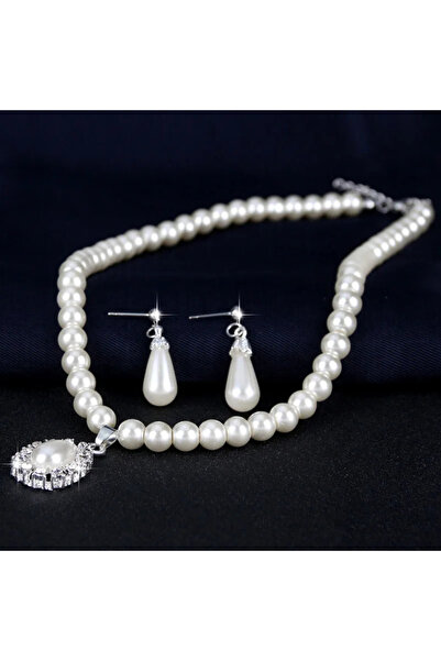 GlaMLo Accessories Set Elegant Colier și Cercei Lacrimă