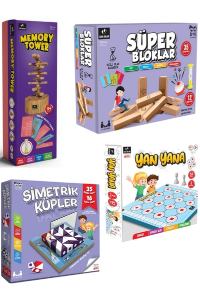ZEKA DOLABI OYUNLARLA BİLSEM HAZIRLIK ( 4 TANE KUTU OYUNU)