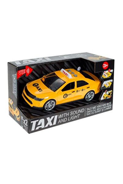 OEM Yellow toy taxi car with sounds and lights 33x12.5x17cm