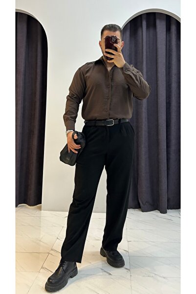 MERVENS Kışlık Kalın Modal Kumaş GömleK