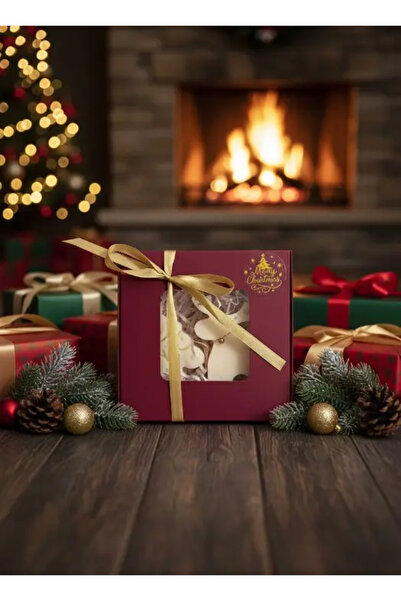 Herum Set of 2 scented candles, HANDMADE, soy wax, cotton wick, Reindeer and Fir, 8 cm