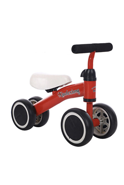 OEM Mini bicicletă cu 4 roți, fără pedale, 1-3 ani, B04 Roșu