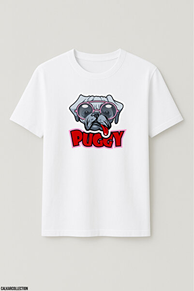 CALKARCOLLECTION تيشيرت للجنسين قصة فضفاضة بوجي دوج