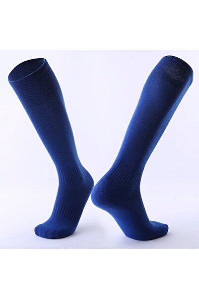 OEM Jambiere cu soseta fotbal, copii, ALBASTRU, 26-33EU